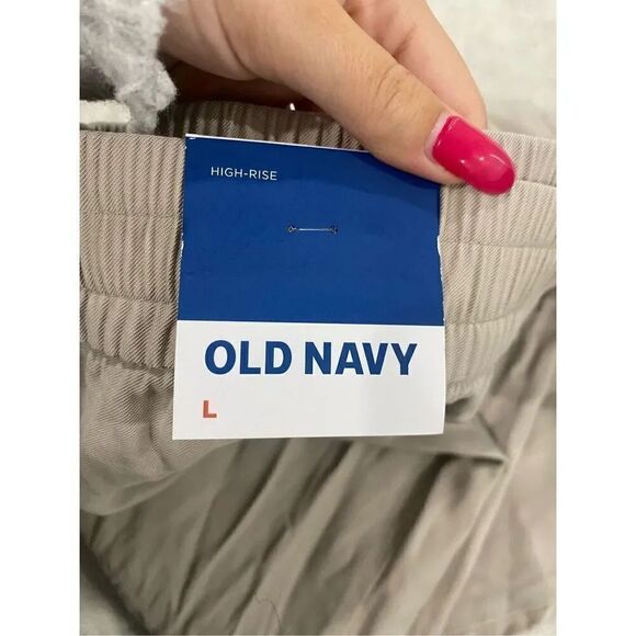 Nwt Old Navy High-Waisted Twill Jogger Pants Size Large - Picture 15 of 15